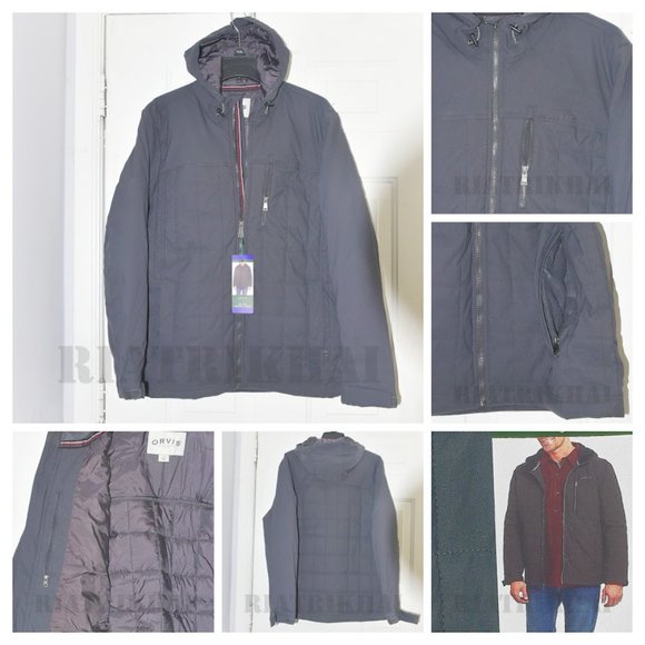 GRAY‎ NWT  Orvis Men's Quilted hooded Jacket - Picture 1 of 13